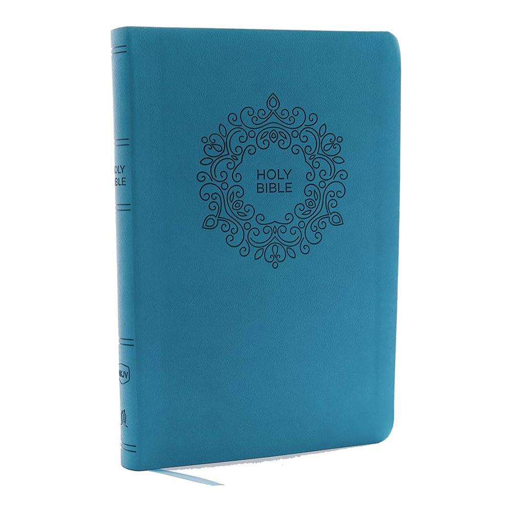NKJV - Value Thinline Bible, Large Print, Leathersoft, Turquoise