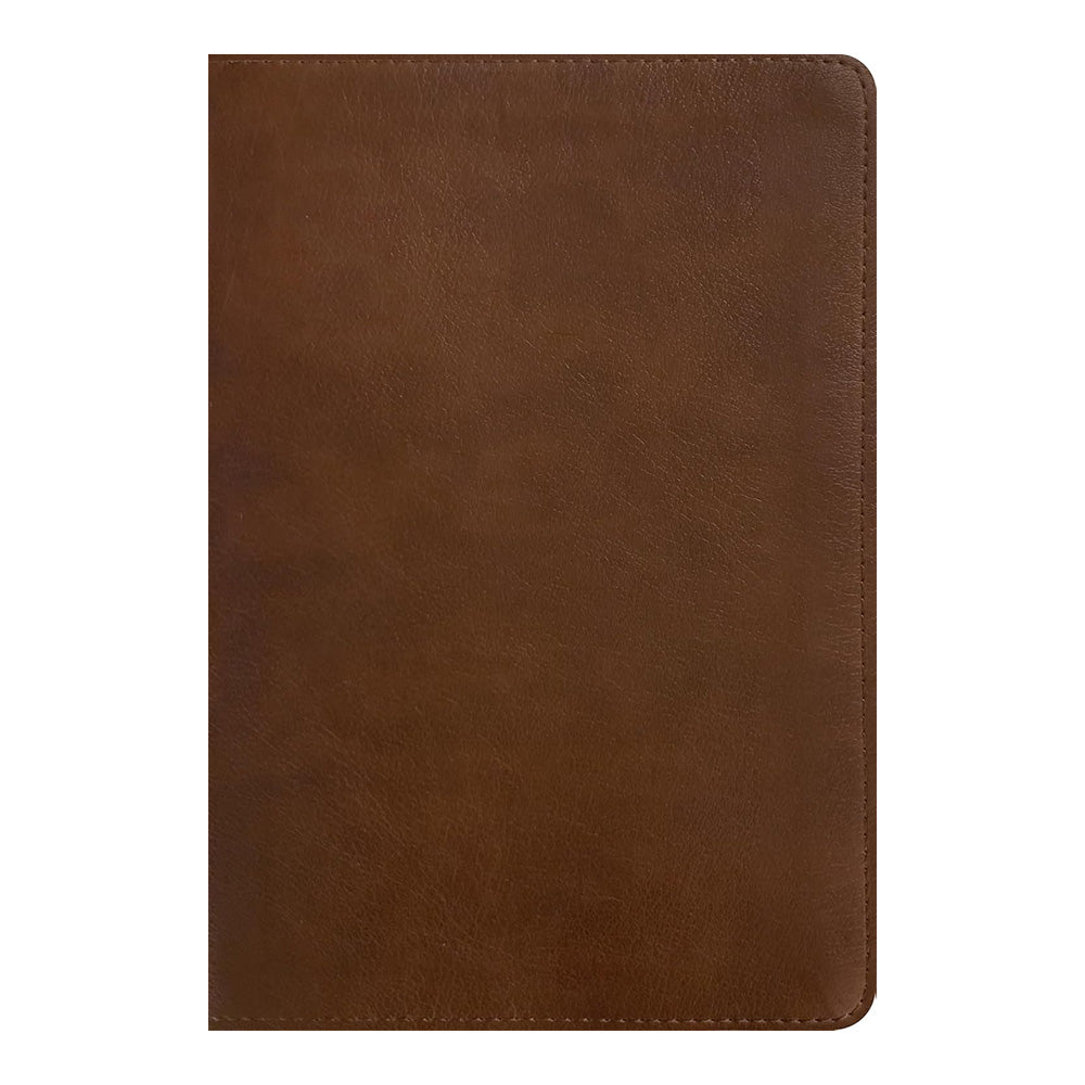 NLT - Large Print Thinline Reference Bible, Filament Enabled, LeatherLike, Rustic Brown, Indexed