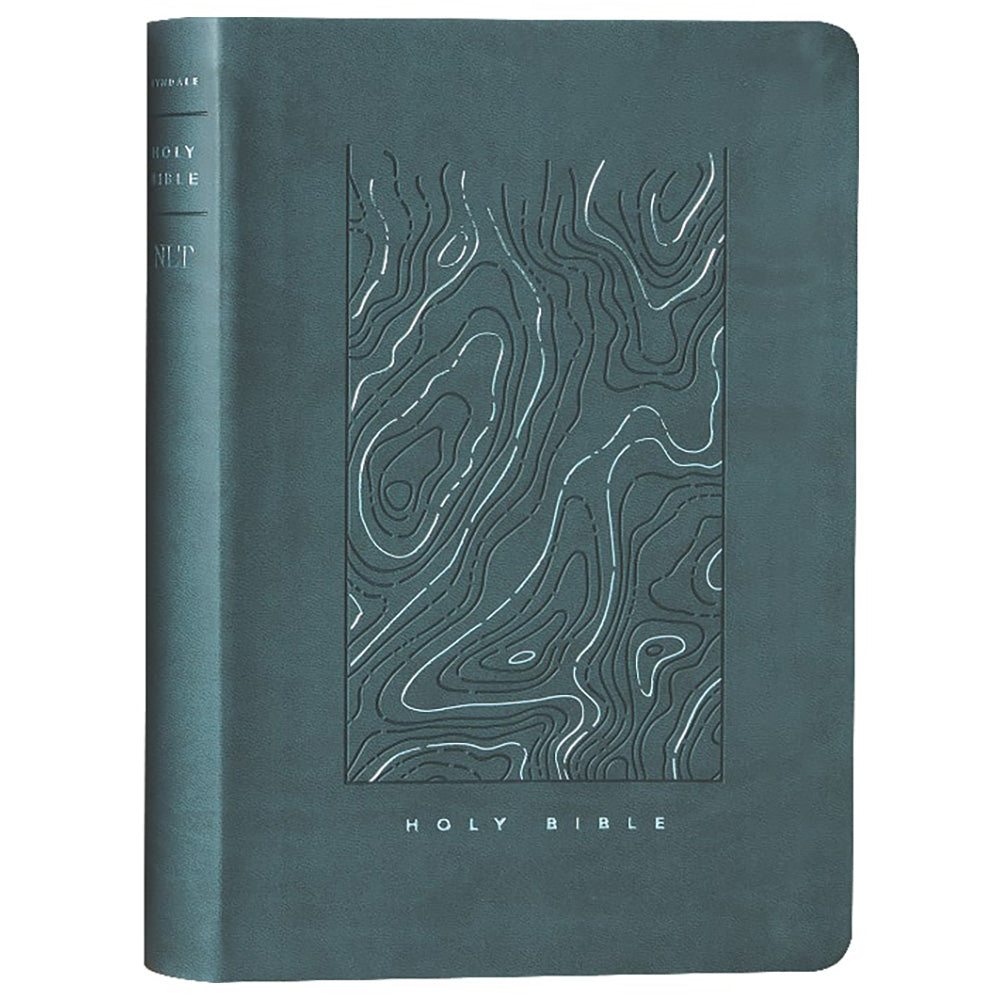 NLT - Thinline Reference Bible, Filament Enabled, LeatherLike, Earthen Teal Blue