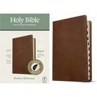 NLT - Thinline Reference Bible, Filament Enabled, LeatherLike, Rustic Brown, Indexed