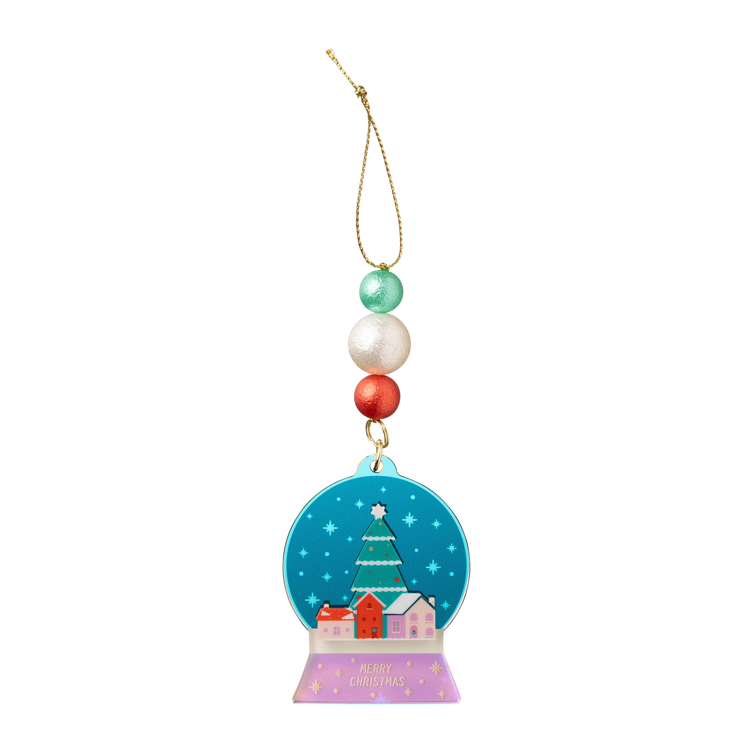 MARK'S Christmas Acrylic Ornament Snow Globe