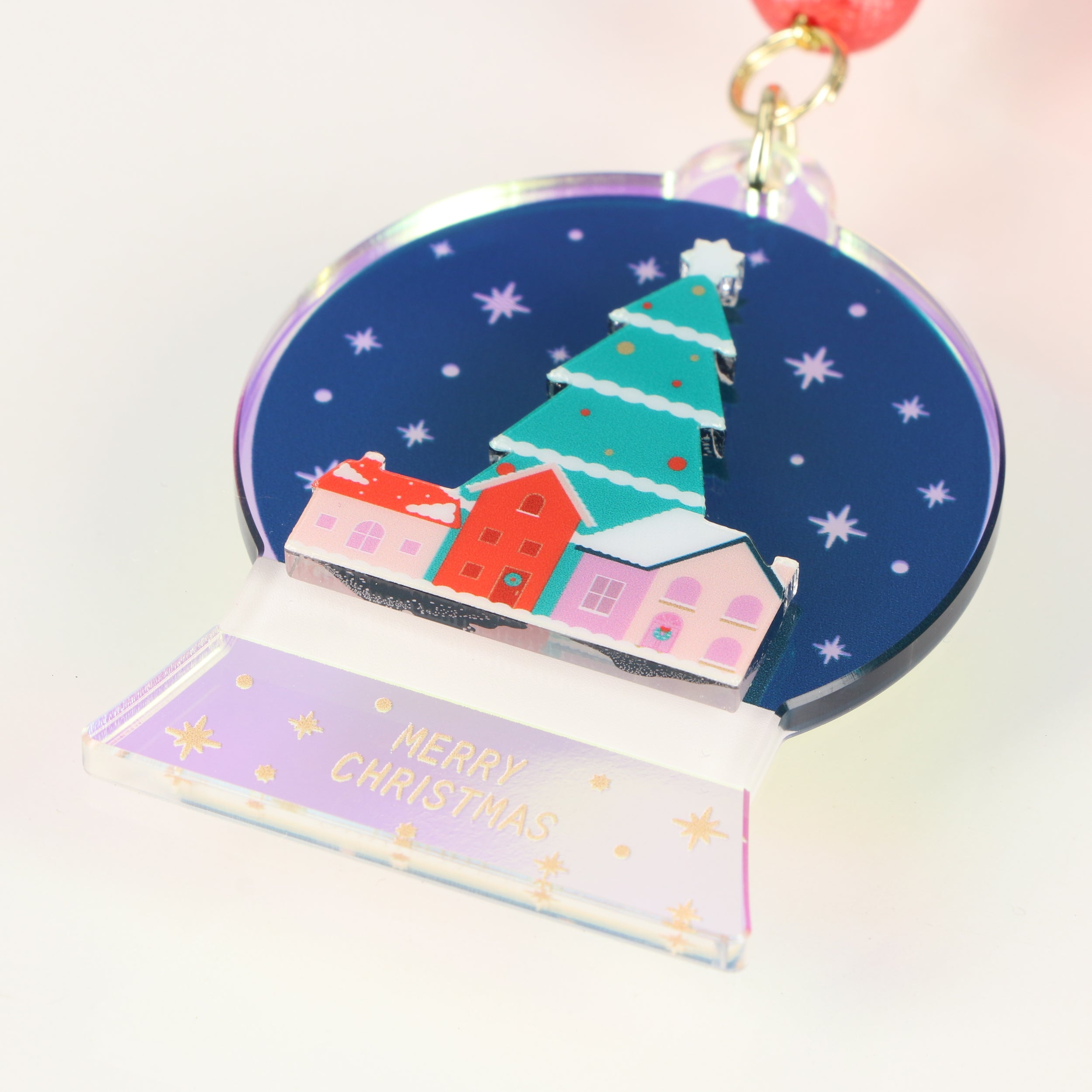 MARK'S Christmas Acrylic Ornament Snow Globe