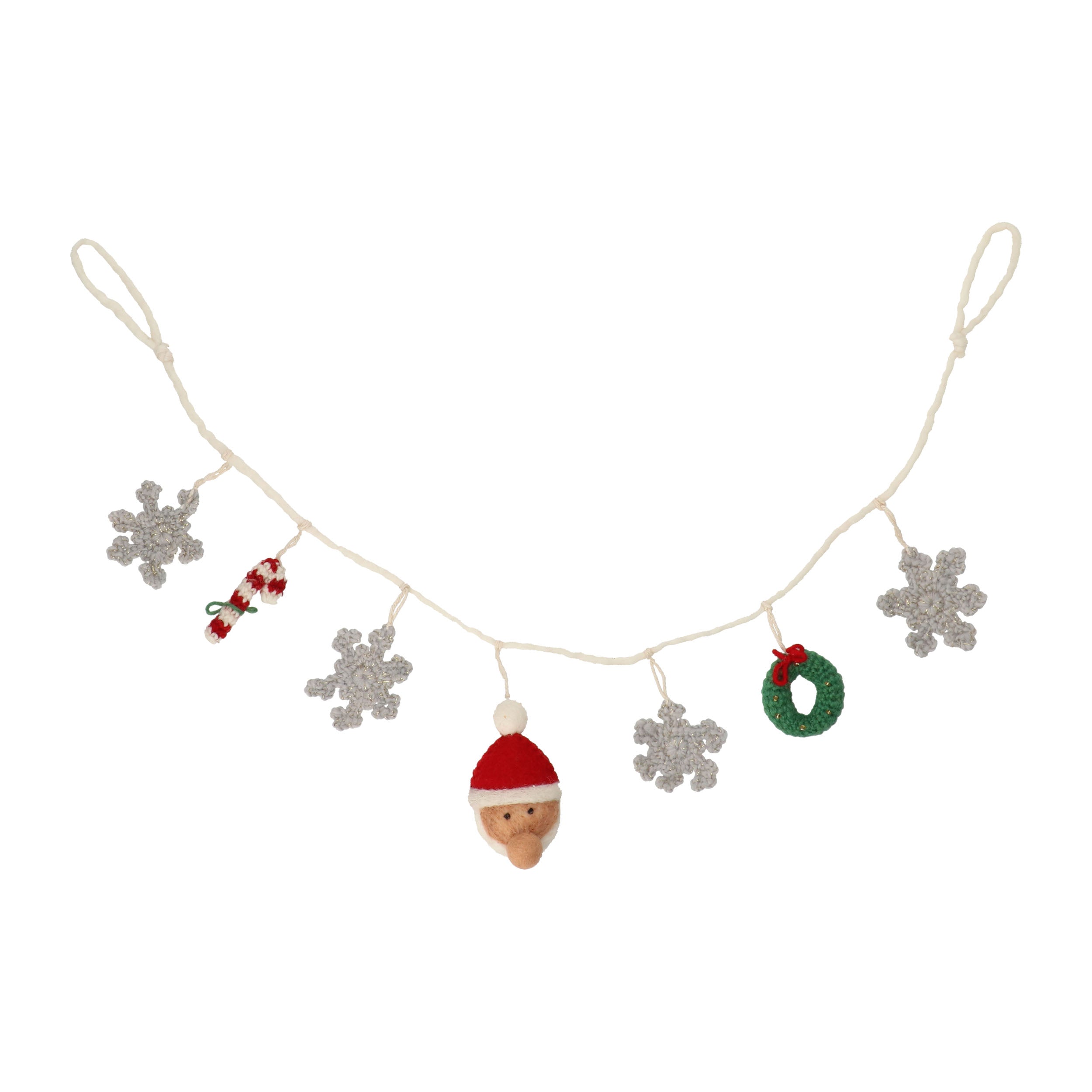 MARK'S Christmas Knit Garland Santa Claus