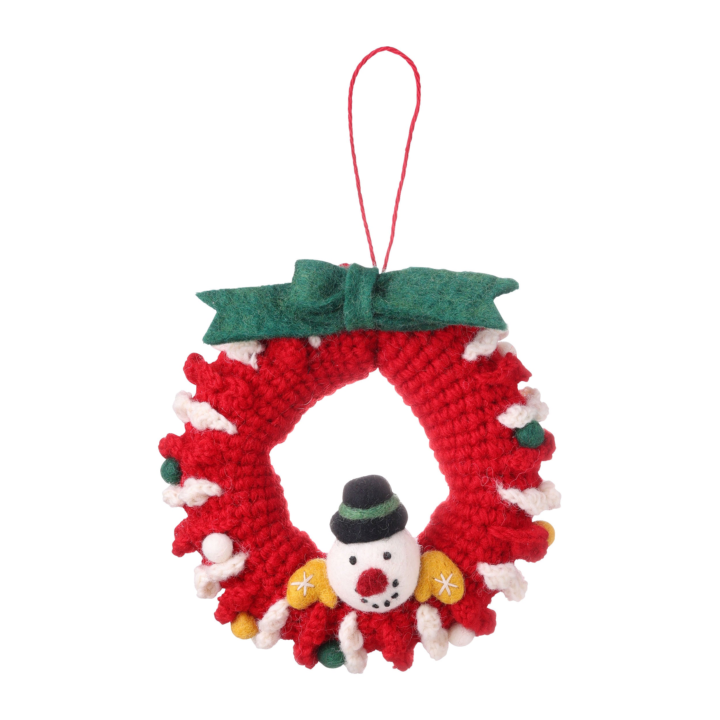 MARK'S Christmas Knit Wreath Snowman