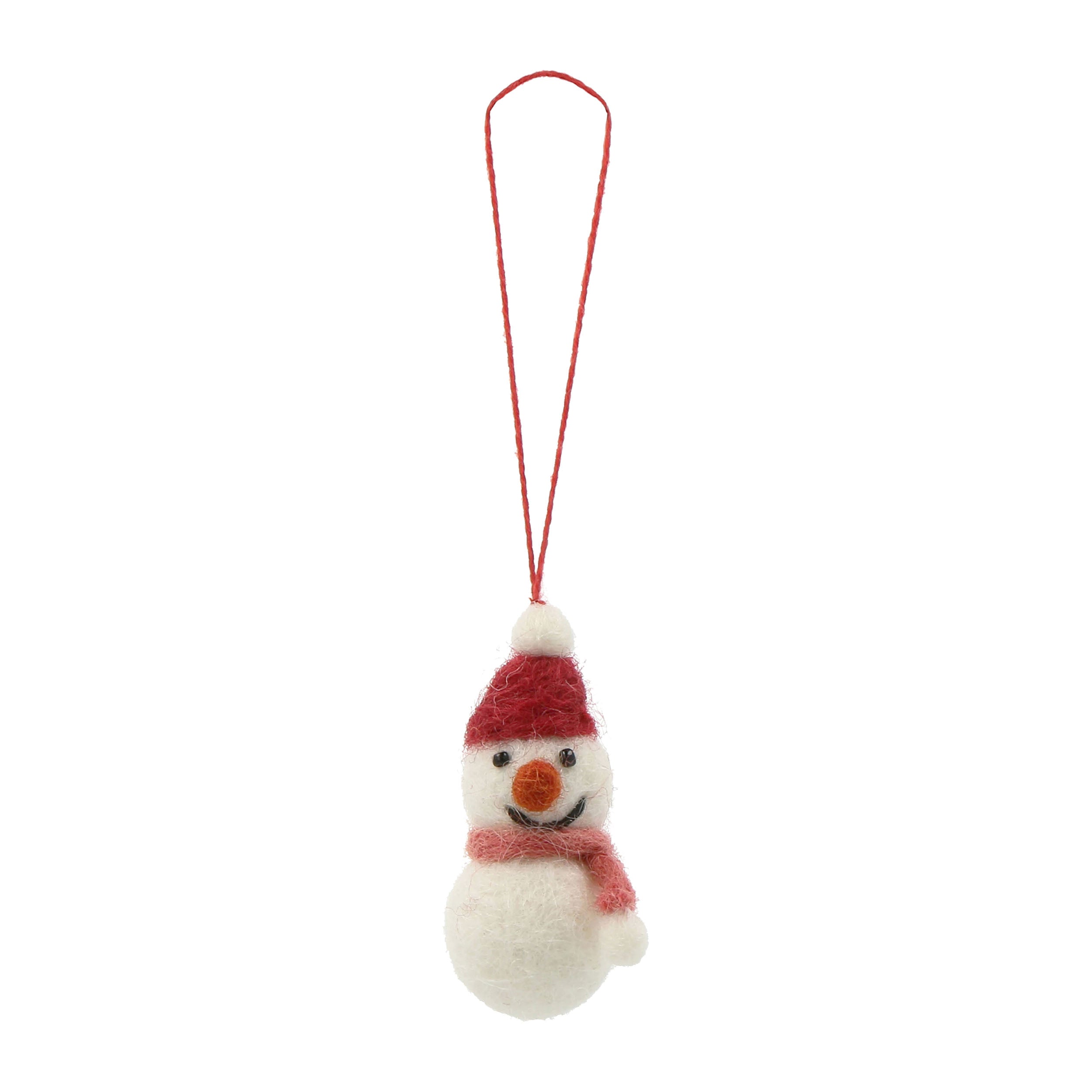 MARK'S Christmas Felt Ornament Snowman