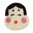 MARK'S Japan Fortune Motif Felt Coaster Otafuku