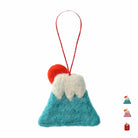 MARK'S Japan Fortune Motif Felt Ornament Mt Fuji Blue