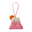 MARK'S Japan Fortune Motif Felt Ornament Mt Fuji Pink