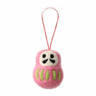 MARK'S Japan Fortune Motif Felt Ornament Daruma Pink