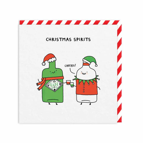 OHH DEER Card Christmas Spirits Christmas