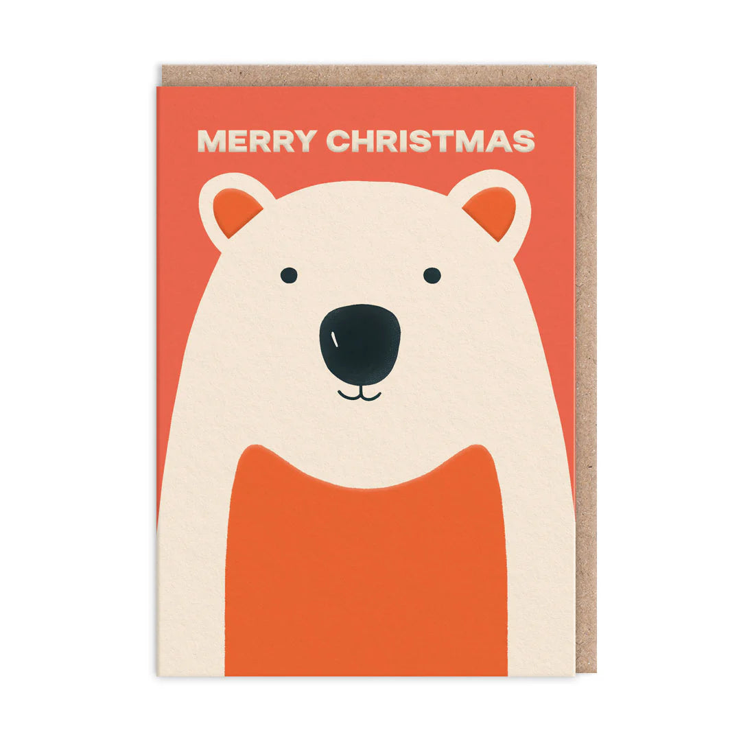 OHH DEER Card Christmas Characters Polar Bear