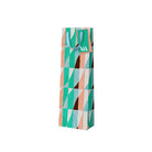 OHH DEER Bottle Gift Bag Playful Geometrics Turquoise Prism