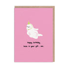 OHH DEER Card Birthday Here Is Your Gift