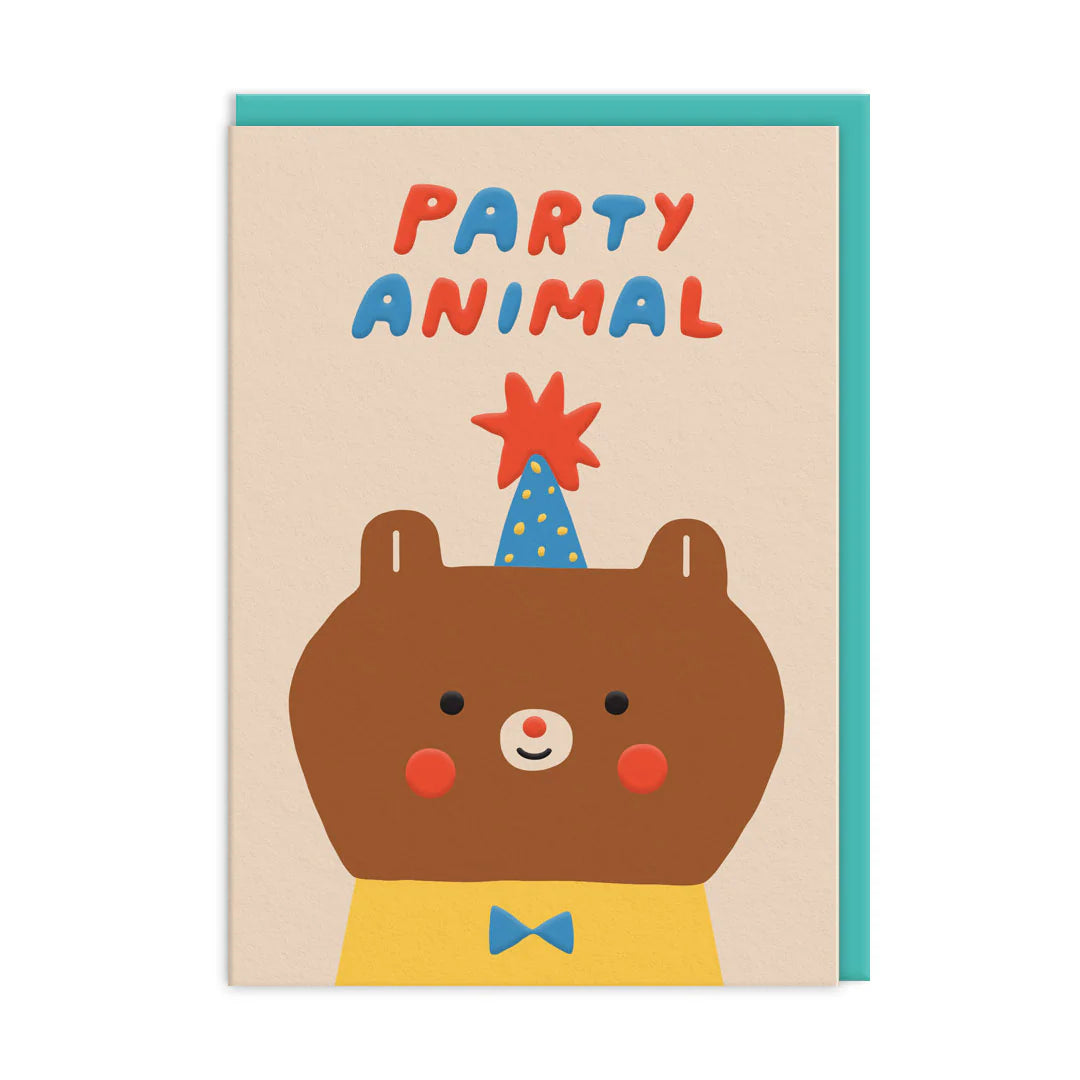 OHH DEER Card Party Animal Bear