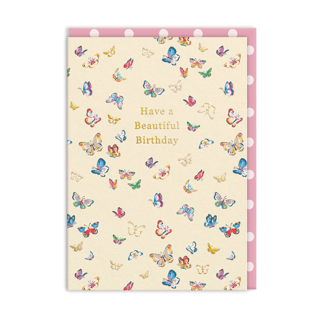 OHH DEER Card Birthday Cath Kidston Beautiful Butterflies