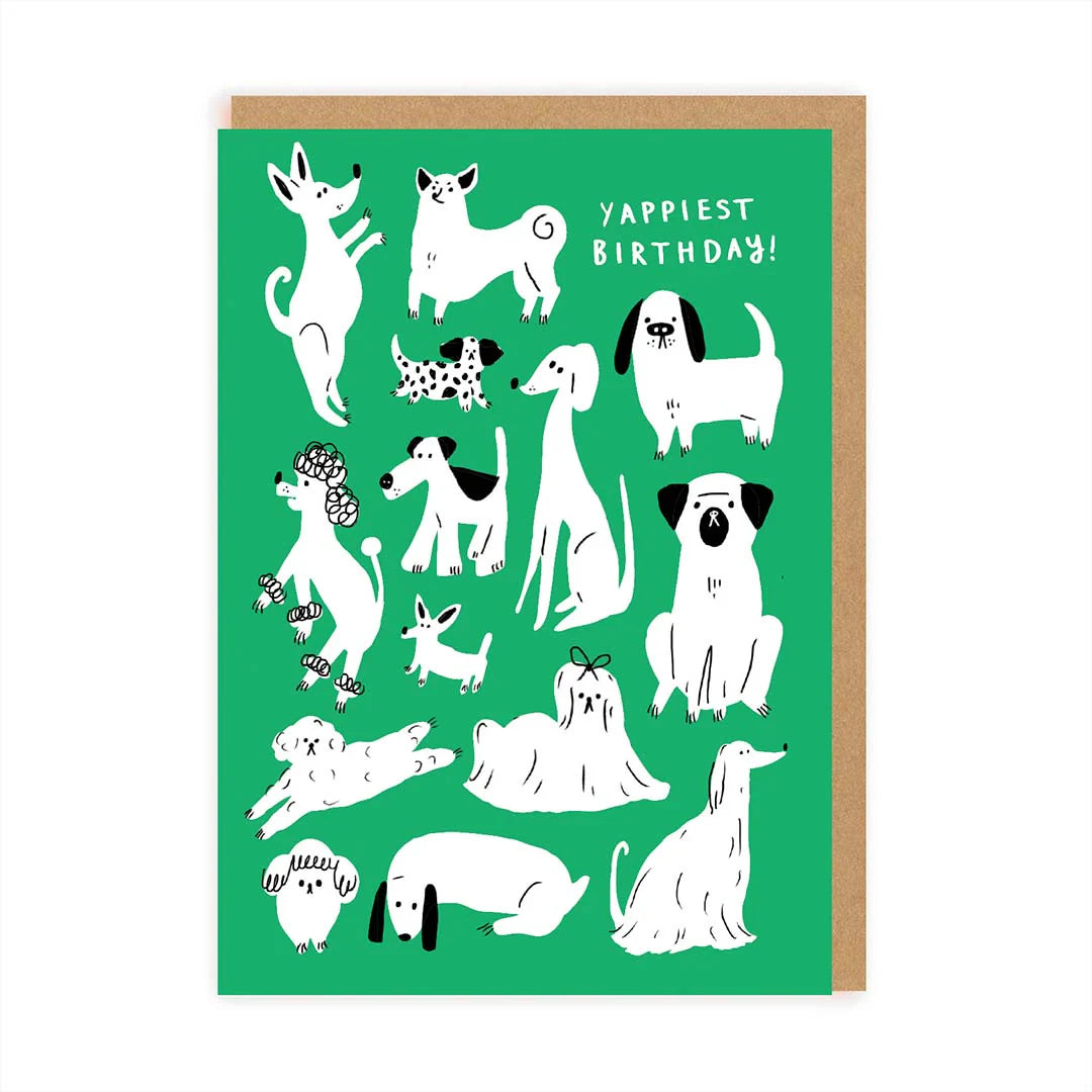OHH DEER Card Birthday Yappy Birthday Greeting Card (7283)