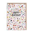 OHH DEER Birthday Card Splatter Happy Birthday
