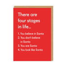 OHH DEER Card Christmas Four Stages In Life