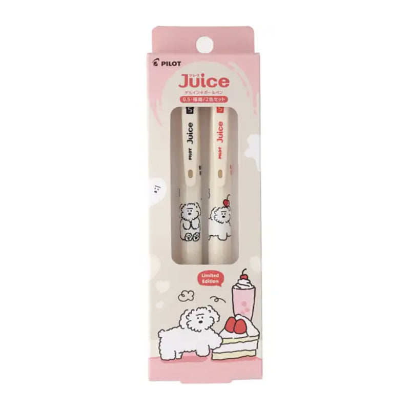 PILOT Juice x Brunch Brother Limited Editon 0.5mm 2-Colour Set Gurumi & Cherry