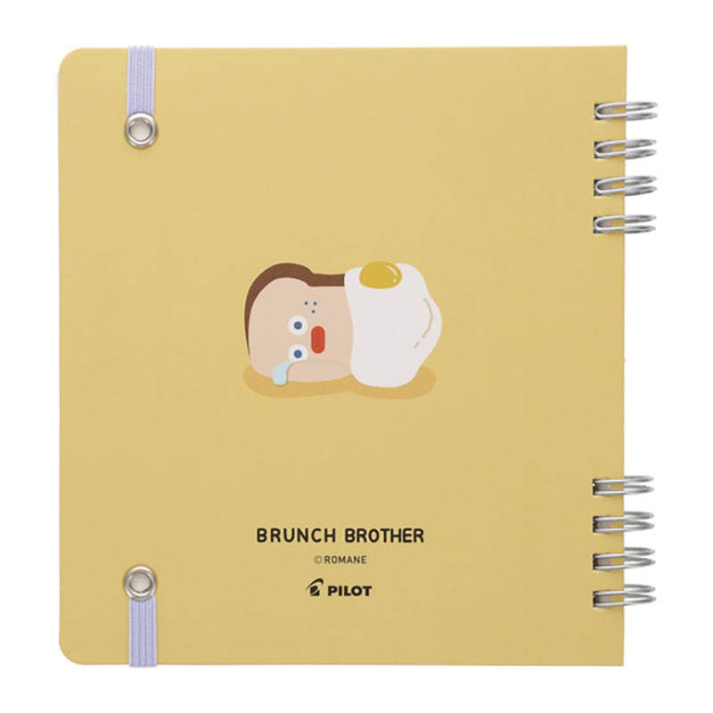 PILOT x Brunch Brother Square-Ring Notebook Limited Editon 70s Toast