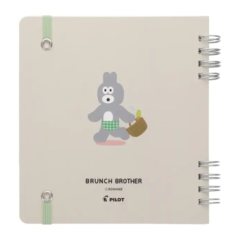 PILOT x Brunch Brother Square-Ring Notebook Limited Editon 70s Bunny