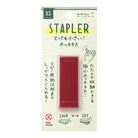 MIDORI XS Compact Stapler Dark Red A