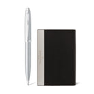 SHEAFFER 100 9306 Brushed Chrome Ballpoint Pen with Card Holder