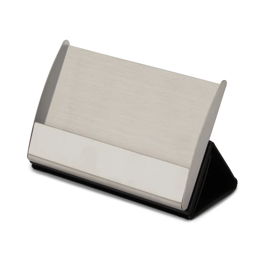 SHEAFFER 100 9306 Brushed Chrome Ballpoint Pen with Card Holder