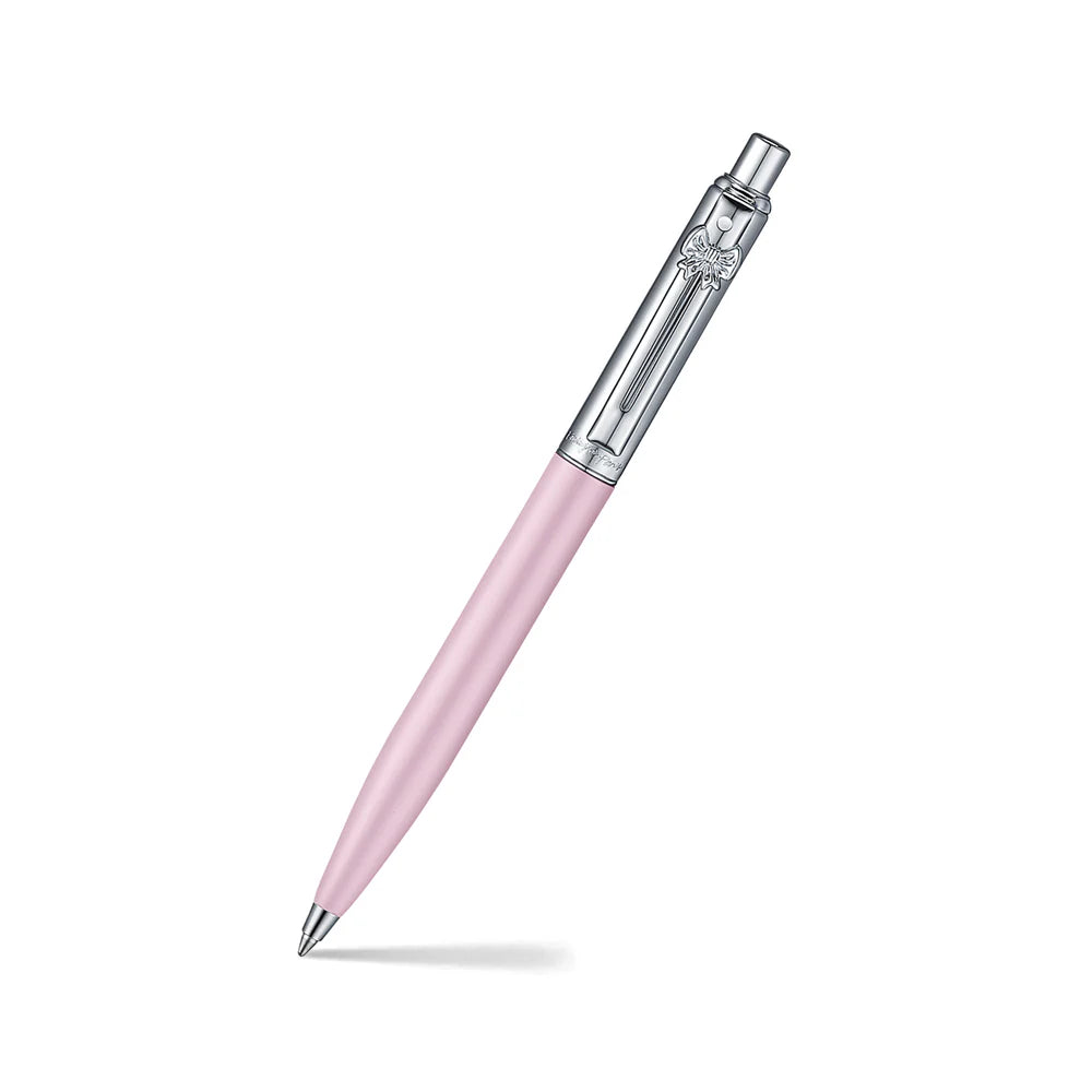 SHEAFFER x Emily In Paris Sentinel 321 Pink Matte Finish with Chrome-Plated Trims and Bow-Shaped Clip Emblem Ballpoint Pen