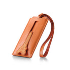 SHEAFFER x Emily In Paris Full-Grain Leather Luggage Tag - Orange