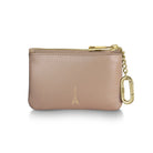 SHEAFFER x Emily In Paris Full-Grain Leather Zipped Key Fob Pouch - Taupe