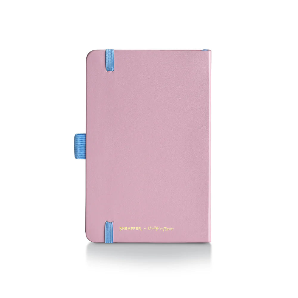 SHEAFFER x Emily In Paris Sentinel 321 Pink Matte Finish with Chrome Trims Ballpoint Pen and Small Hardbound Notebook Gift Set