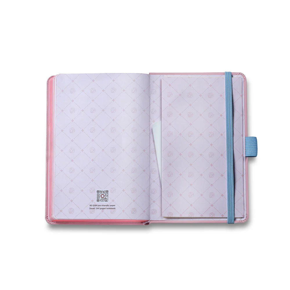 SHEAFFER x Emily In Paris Sentinel 321 Pink Matte Finish with Chrome Trims Ballpoint Pen and Small Hardbound Notebook Gift Set