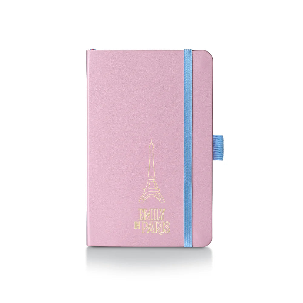 SHEAFFER x Emily In Paris Sentinel 321 Pink Matte Finish with Chrome Trims Ballpoint Pen and Small Hardbound Notebook Gift Set