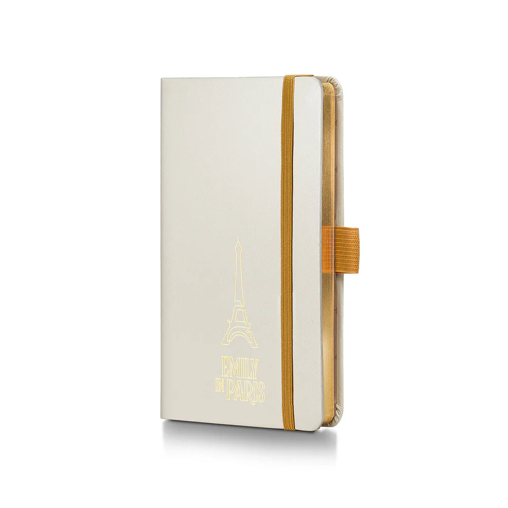 SHEAFFER x Emily In Paris 100 9377 Champagne Gold with Champagne Gold Trim Ballpoint Pen and Hardbound Notebook Small Gift Set