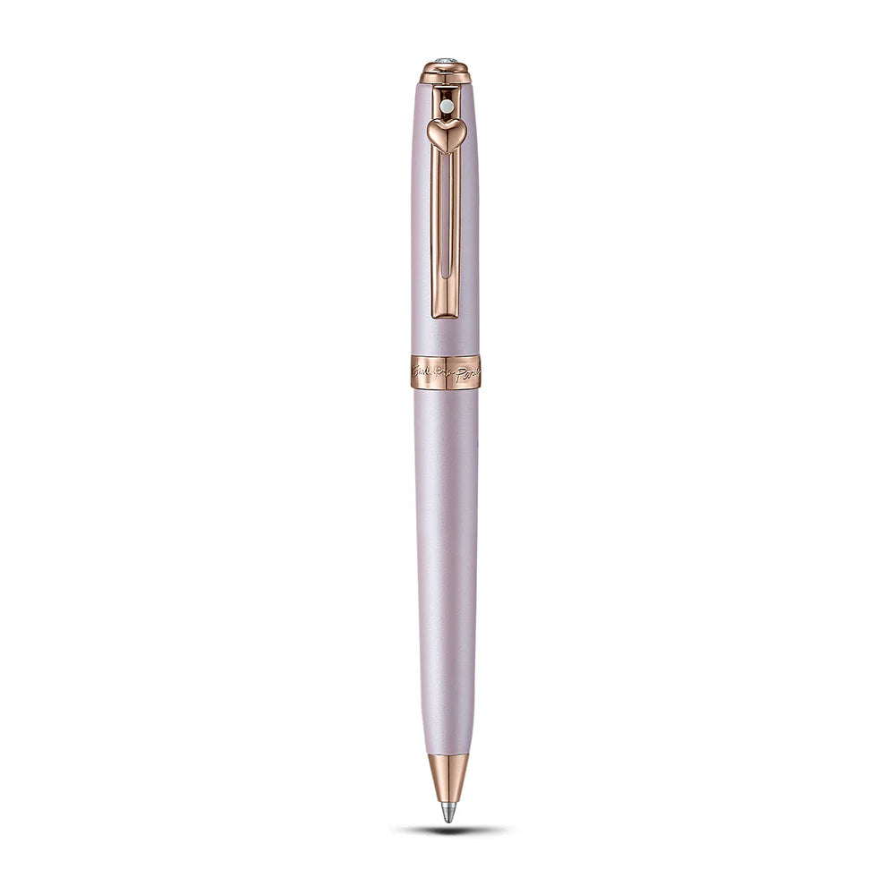 SHEAFFER x Emily In Paris Prelude Mini 9810 Pastel Pink with Swarovski Crystal Ballpoint Pen and Full-Grain Leather Credit Card Holder Gift Set