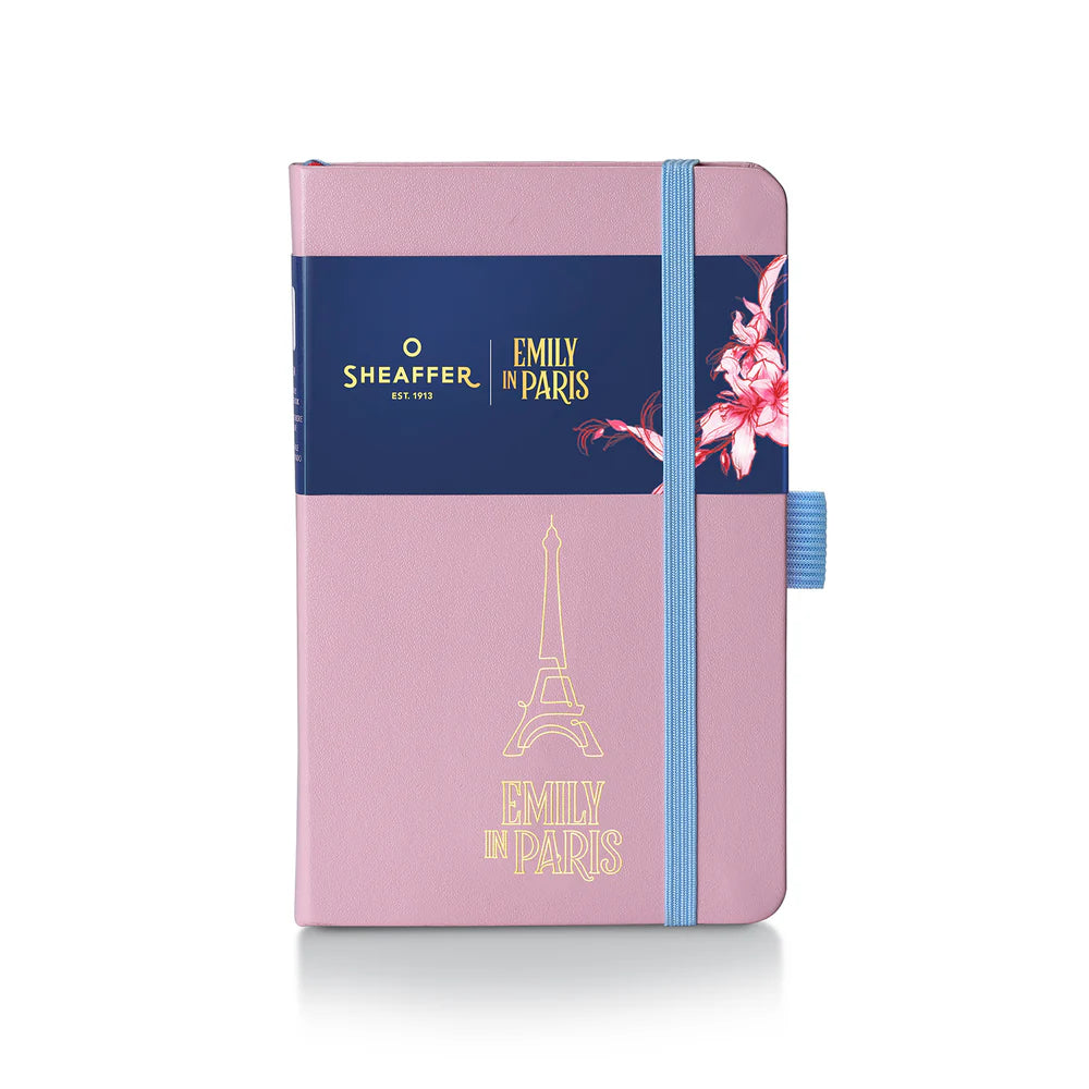 SHEAFFER x Emily In Paris Prelude Mini 9810 Pastel Pink with Swarovski Crystal Ballpoint Pen and Hardbound Notebook Small Gift Set
