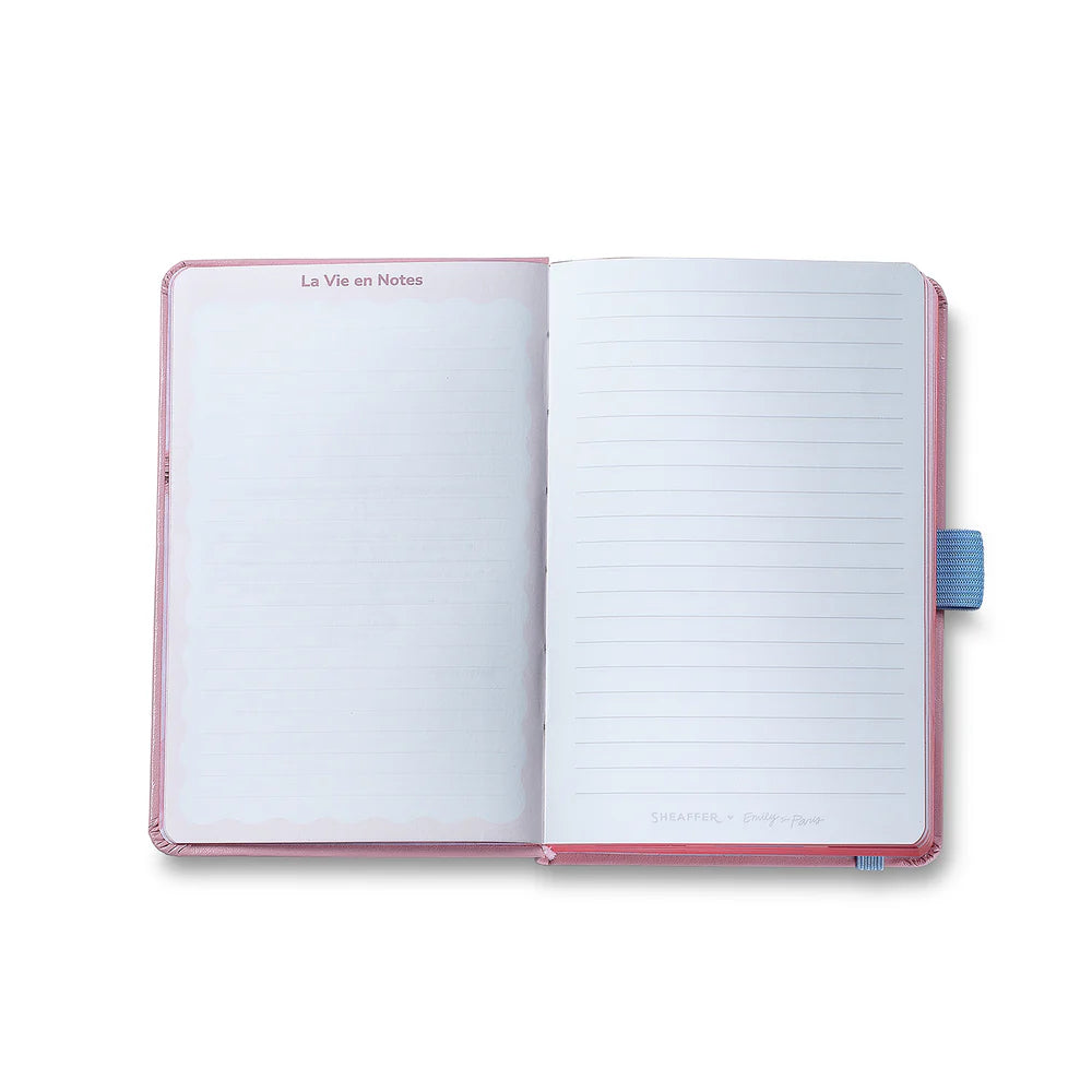 SHEAFFER x Emily In Paris Prelude Mini 9810 Pastel Pink with Swarovski Crystal Ballpoint Pen and Hardbound Notebook Small Gift Set