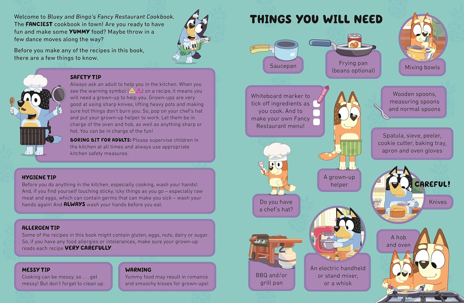 Bluey and Bingo's Fancy Restaurant Cookbook