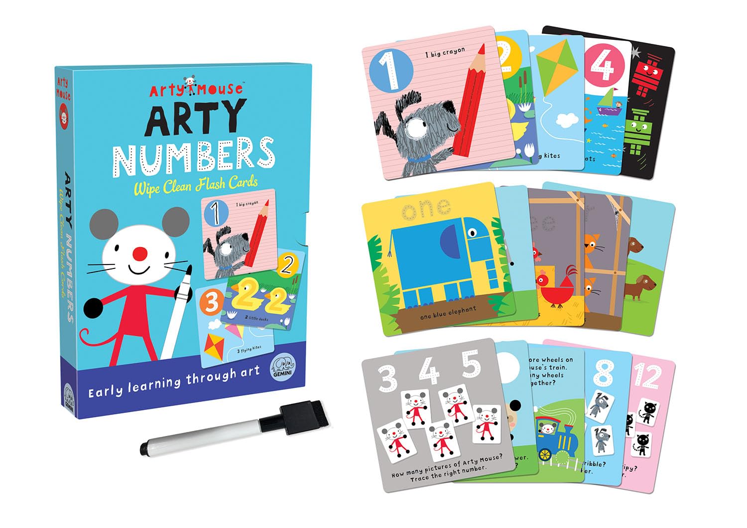 Arty Numbers (Arty Mouse Flash Cards) by Robyn Gale