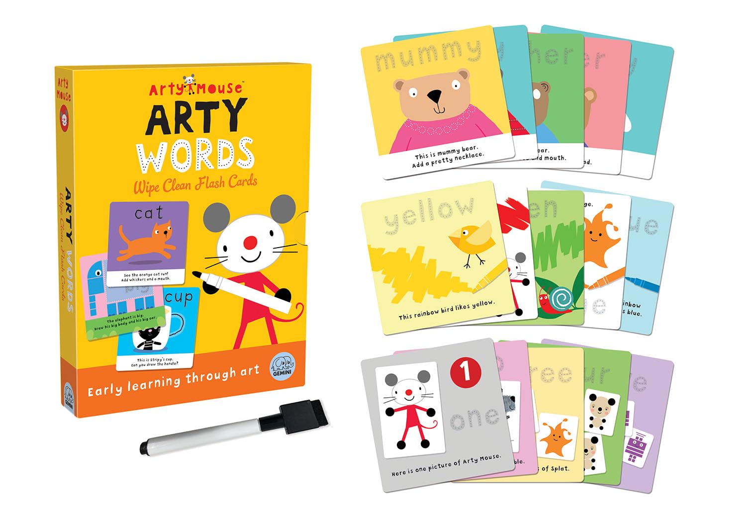 Arty Words (Arty Mouse Flash Cards) by Robyn Gale