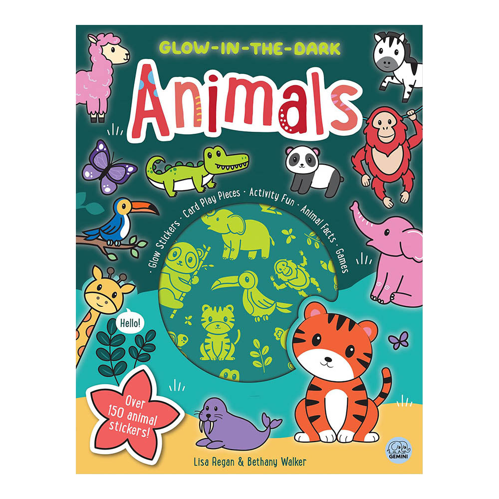 Glow-in-the-Dark Animals Sticker Activity Book by Lisa Regan