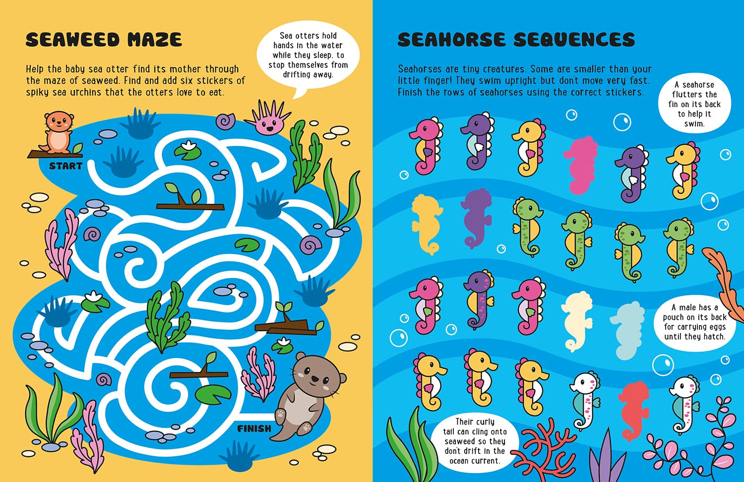 Glow-in-the-Dark Ocean Sticker Activity Book by Lisa Regan