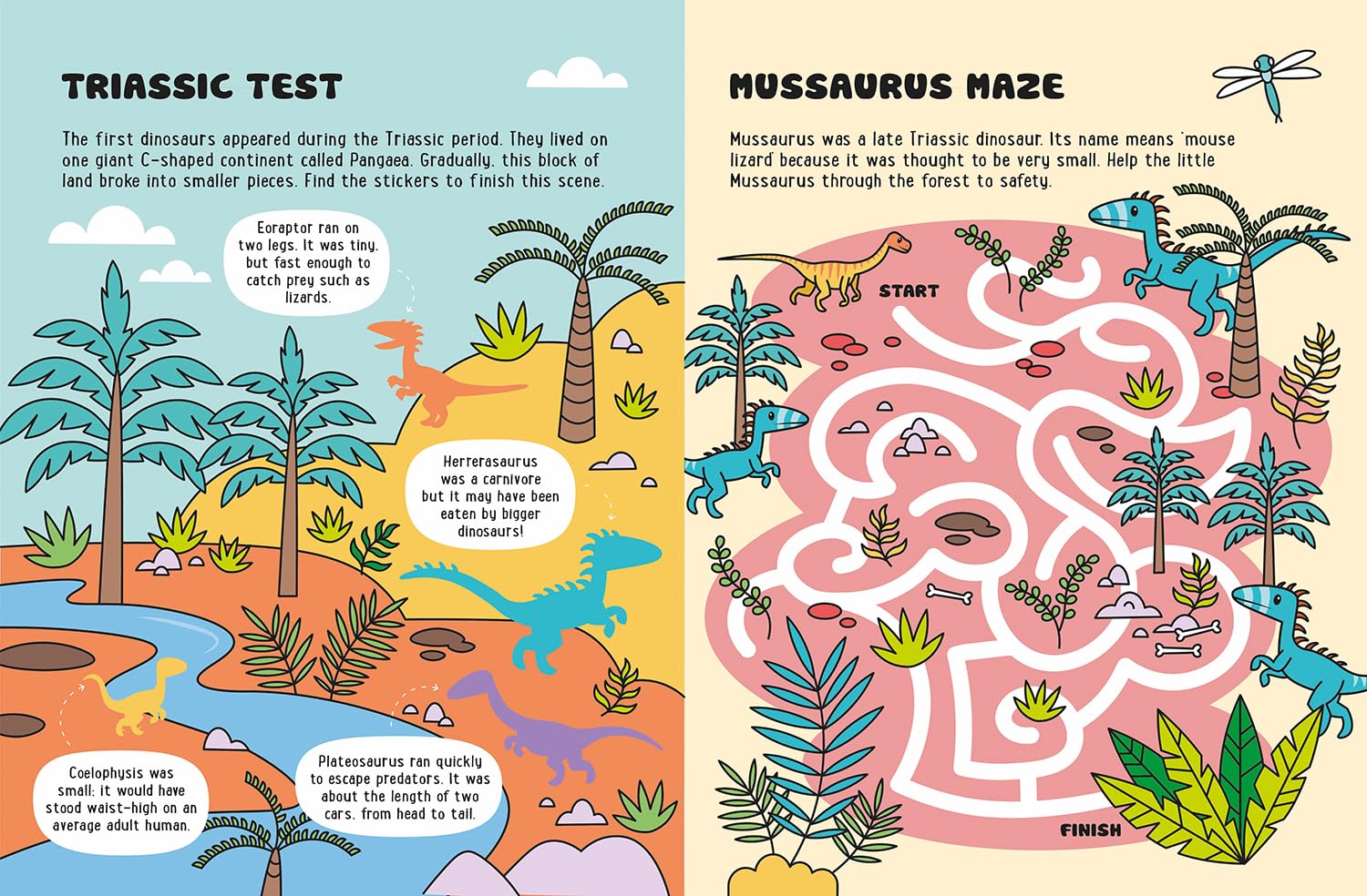 Glow-in-the-Dark Dinosaurs Sticker Activity Book by Lisa Regan