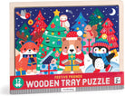 Christmas 12-Piece Wooden Tray Puzzle