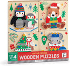 Christmas Set of 4 Wood Puzzles