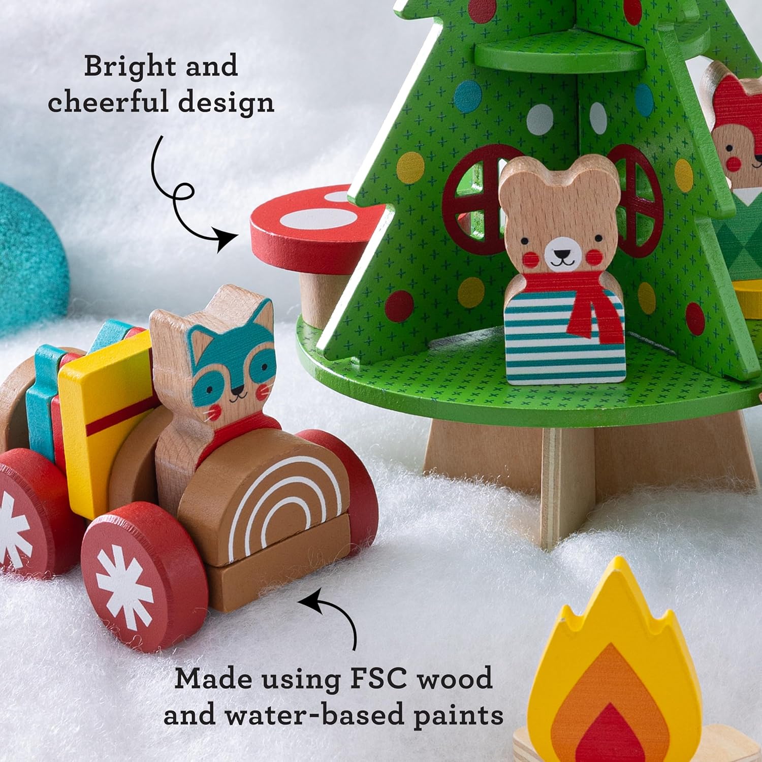 Christmas Treehouse Wooden Play Set