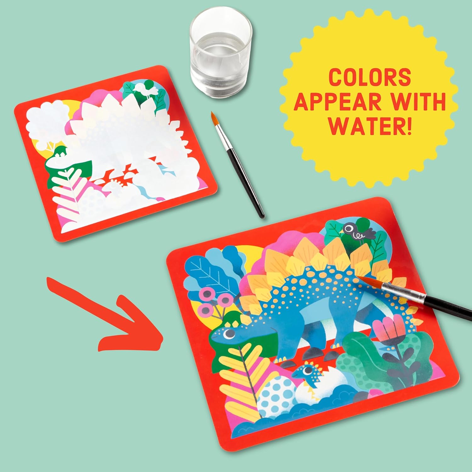Mighty Dinosaurs Color Magic Water-Reveal Kit