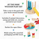At the Park Wooden Play Set