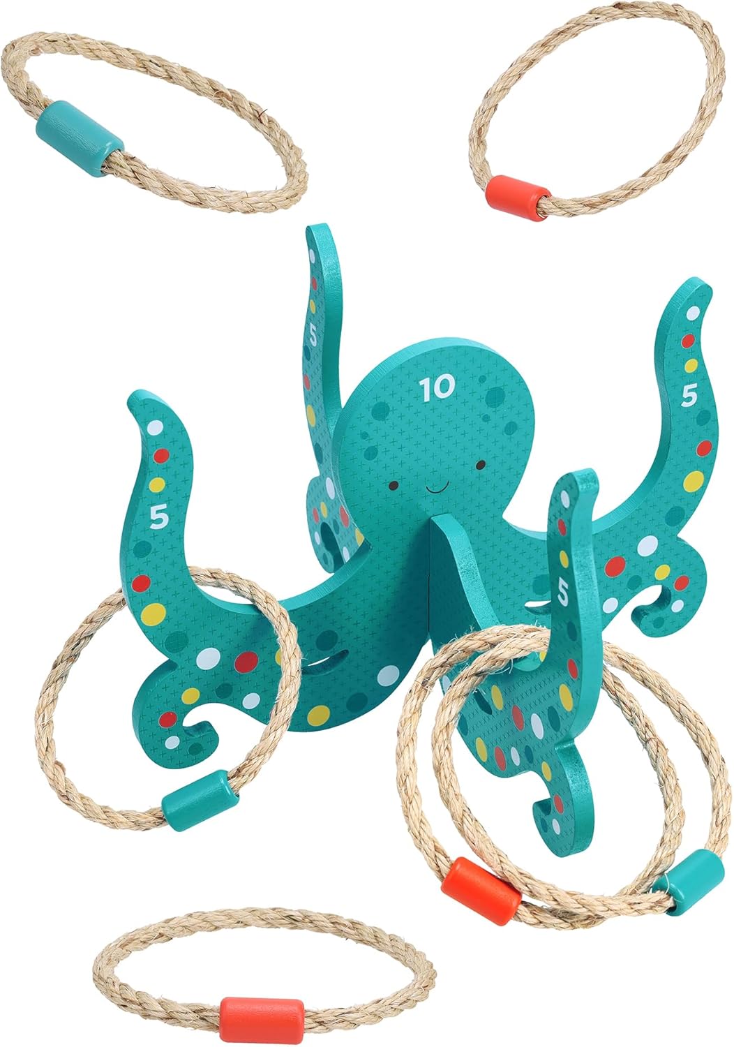 Happy Octopus Wooden Hoopla